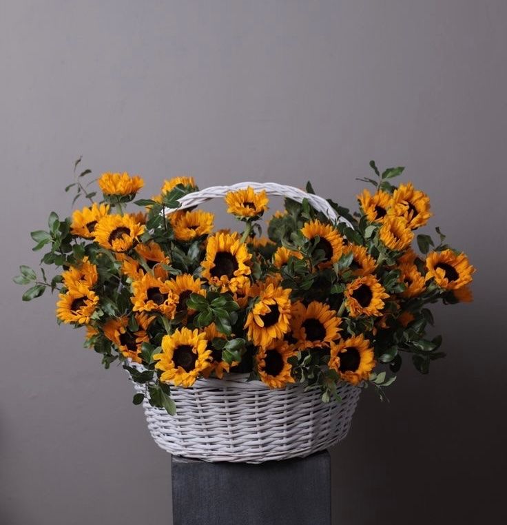 Giỏ hoa hướng dương